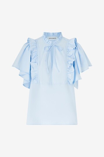 Sofie Schnoor - Bluse MerlySW Blouse - Blå Sofie Schnoor - Bluse MerlySW Blouse - Blå