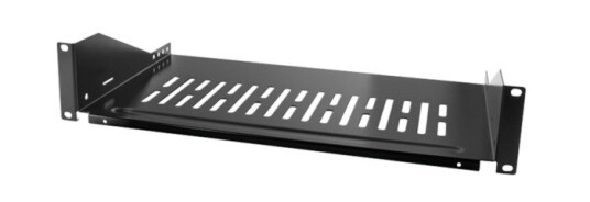 LogiLink 19" Rackhylle 2U Stål Sort 440x250mm 25kg LogiLink 19" Rackhylle 2U Stål Sort 440x250mm 25kg
