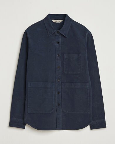 Aspesi Moleskine Utility Shirt Navy