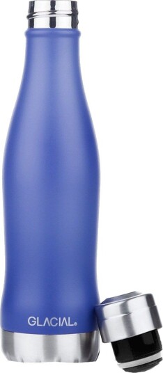 Glacial Termoflaske 400 ml Matt Blå One Size Termo Blå