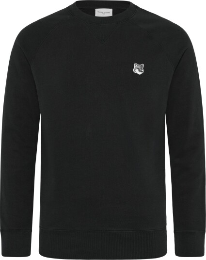 Maison Kitsune Grey Fox Head Patch Classic Sweatshirt Black XS