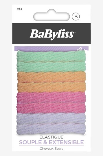 BaByliss Tygsnodd Tjock 8 st Flerfarget BaByliss Tygsnodd Tjock 8 st Flerfarget