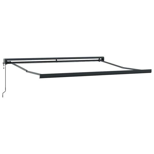 Automatisk innkapslingsmarkise flerfarget stripete 350x250 cm