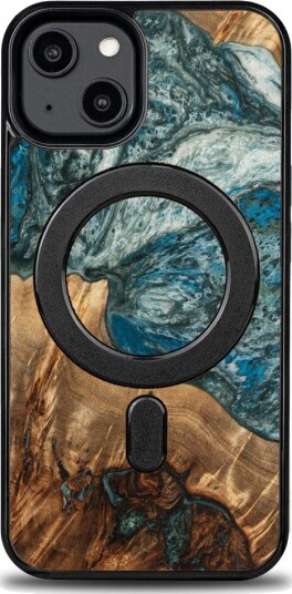 Bewood Unikt Deksel til iPhone 15 Tre og Resin (MagSafe-kompatibelt)