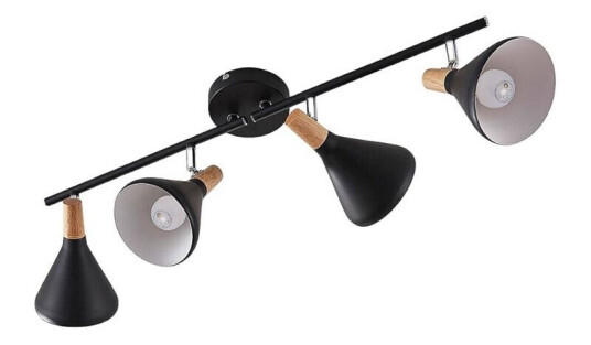 Lindby Taklampe Arina i svart, 4 lyskilder Lindby Taklampe Arina i svart, 4 lyskilder