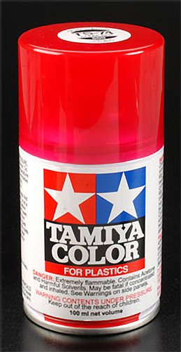 Tamiya 85074 Spray Lacquer TS-74 Clear Red 3 oz