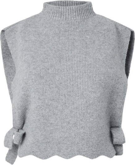 Pieces Pcautumn Neckwarmer Vest Bc LIGHT GREY MELANGE One Size Pieces Pcautumn Neckwarmer Vest Bc LIGHT GREY MELANGE One Size