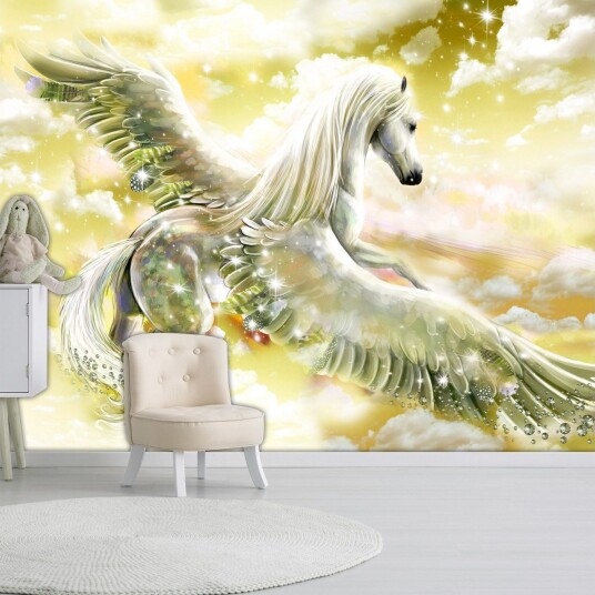 Fototapet Pegasus Yellow 100x70 - Finnes i flere størrelser