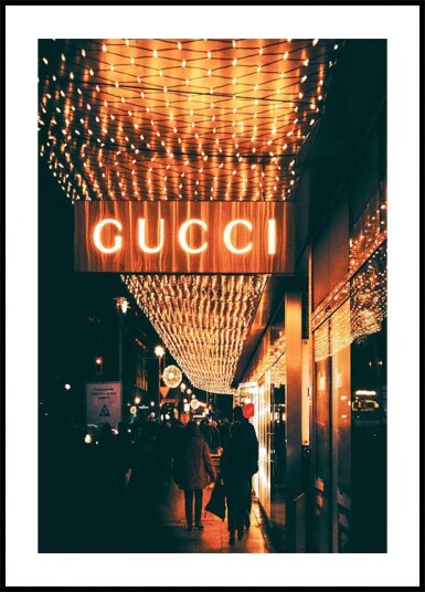 Gucci Night Lights Plakat Plakat / 100x150cm