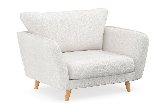 Trend Lyx Lenestol Hvit|Bouclé