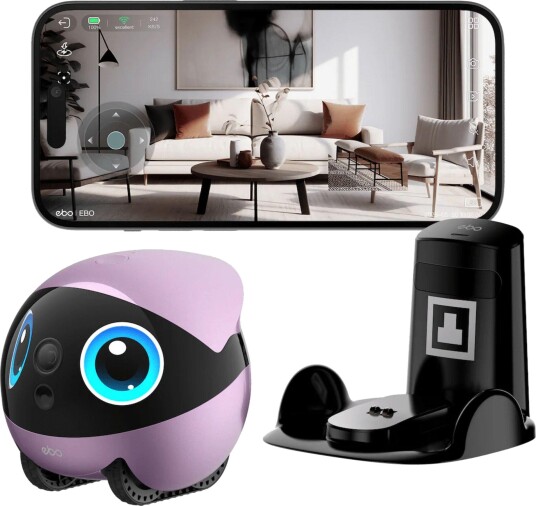 Enabot Robotkamera EBO Air 2 Plus Familieassistent 3k Ai Lilla