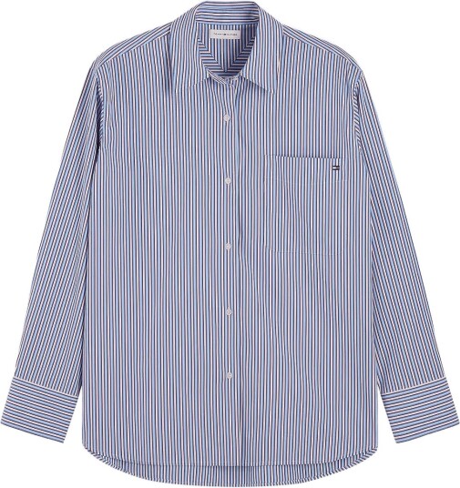 Tommy Hilfiger Ess Poplin Easy Fit Shirt Blue 36 Tommy Hilfiger Ess Poplin Easy Fit Shirt Blue 36