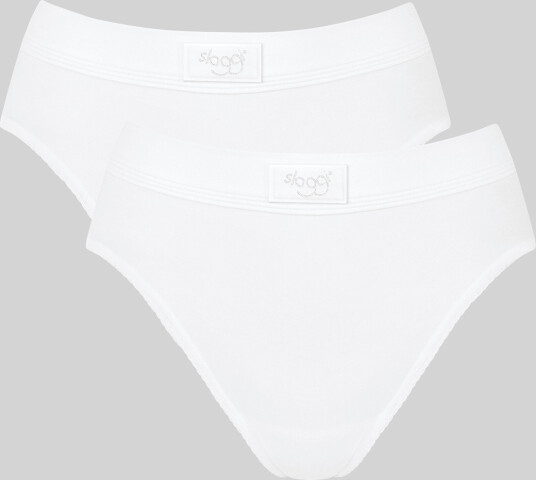 Sloggi Truser 2P Doublå Comfort Tai Multi Hvit bomull 36 Dame