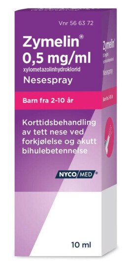 Zymelin 0,5 mg/ml nesespray 10 ml