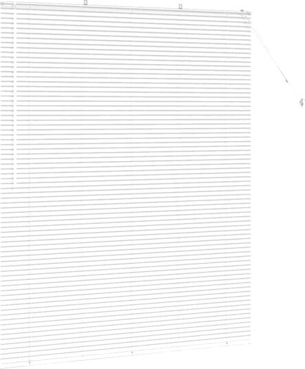 Vindu Persienne med gardiner Manual Hvit Aluminium