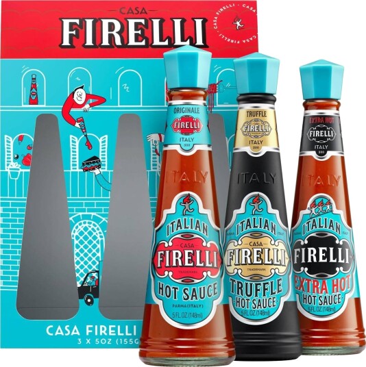 Casa Firelli Italian Hotsauce Variety Pack 3 Forskjellige Smakfulle Sterke Sauser i Gavepakke 444 ml Italia Casa Firelli Italian Hotsauce Variety Pack 3 Forskjellige Smakfulle Sterke Sauser i Gavepakke 444 ml Italia