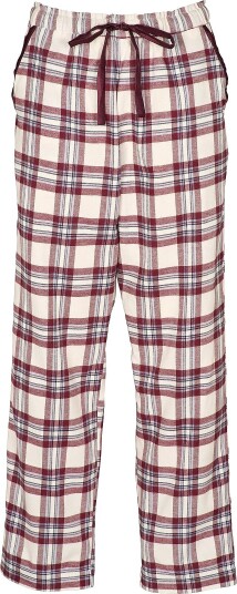 Missya Check Flannel Night Pants - WINDSOR WINE - XS