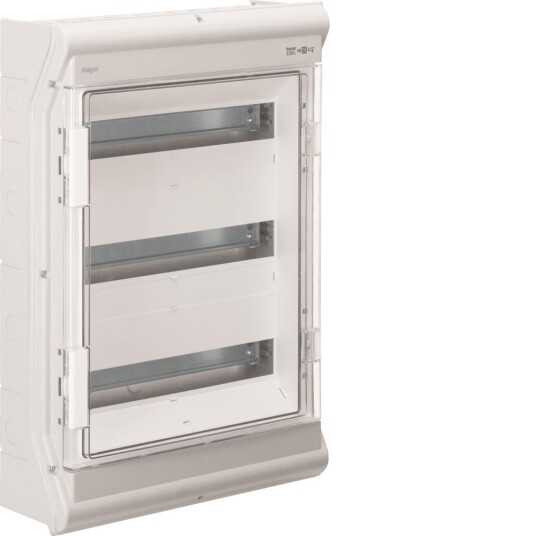 Hager VE318PN Kapsling Utendørs IP65 3x18 Moduler Elfordeling & Strømforsyning