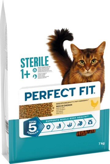 Perfect Fit Tørrfôr Sterile 1+ Rikt På Kylling 7 kg