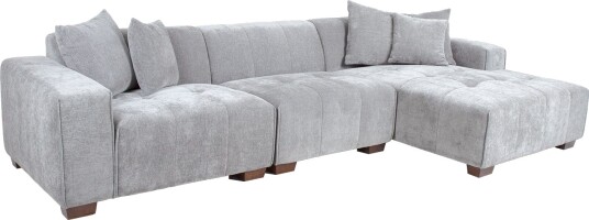 Hjørnesofa Hjelor Høyre Lys grå