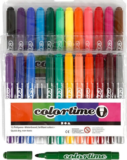 Tusjpenner Creativ Company Colortime Strek 5 mm 1 Pk