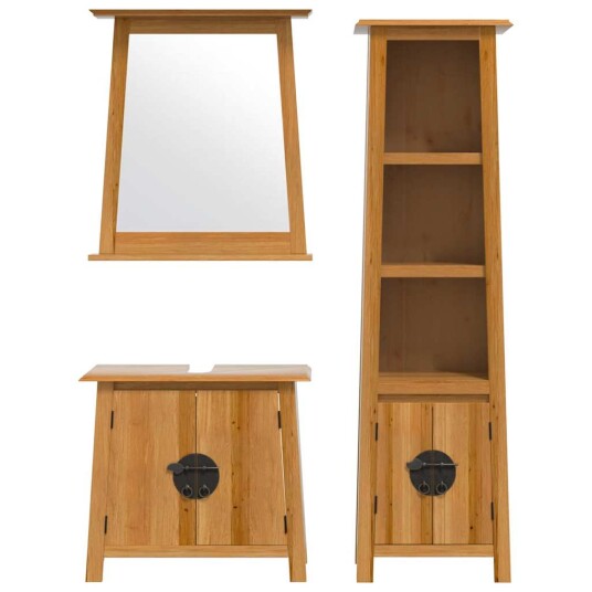 Baderomsskapsett 3 deler heltre furu 8721012984547