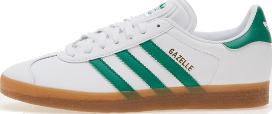 Joggesko adidas Gazelle Cloud White/ Bold Green/ Gold Metallic EUR 40 2/3