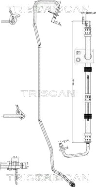Hydraulikkslange styring TRISCAN 8516 16032