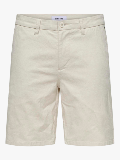 Only & Sons Mark Cotton Linen Shorts Beige XXL Only & Sons Mark Cotton Linen Shorts Beige XXL