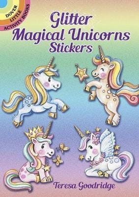 Glitter Magical Unicorns Stickers  Magical Unicorns