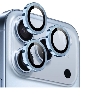 Northjo iPhone 17 Pro/17 Pro Max kameralinsebeskyttelsessett Blå