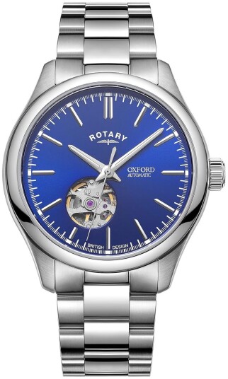 Rotary Herreklokke GB05095/05 Oxford Blå/Stål Ø40 mm Rotary Herreklokke GB05095/05 Oxford Blå/Stål Ø40 mm