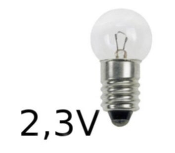 Glöd Nødlyspære krypton E10 G15x29 1350mA 3,1W 2,3V