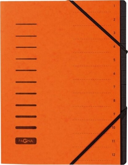 Pagna Organizer Din A4 12 Rom Oransje