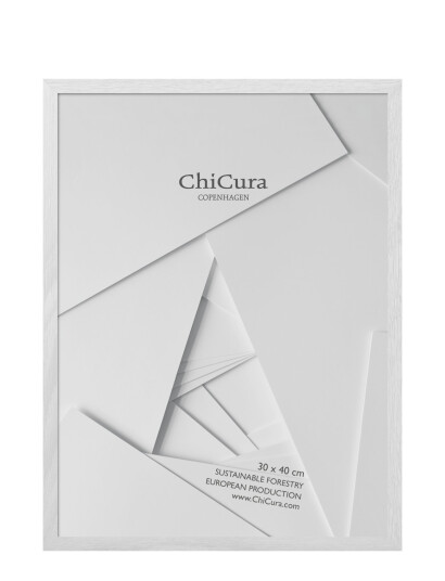 ChiCura Wooden Frame 30X40Cm Glass White 30X40CM ChiCura Wooden Frame 30X40Cm Glass White 30X40CM