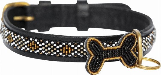 Kampuni Handmade Hundehalsbånd Skinny Gold