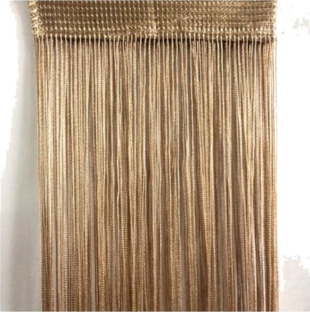 Frynsegardin 100x200 cm 1 par Champagne