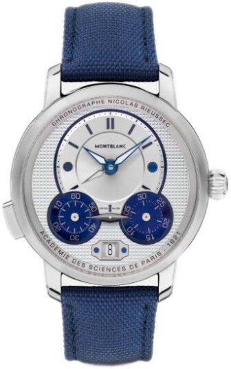 Montblanc Herreklokke 129764 Star Legacy Sølvfarget/Lær Ø43 mm