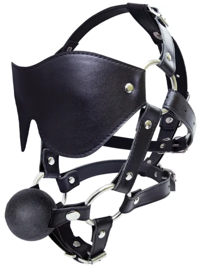 Eye Mask Harness With Ball Gag Eye Mask Harness With Ball Gag
