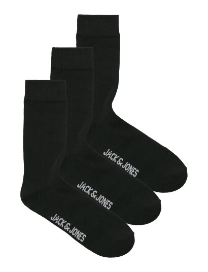 Jack & Jones Jacblack Friday Socks 3 Pack - Black - ONE SIZE