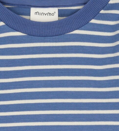 Minymo Genser   Rib   Måneskinn Blue   Minymo   4 år (104)   Genser Blå Hvit