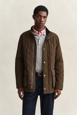 Gant Quilted Mid Jacket Brown L