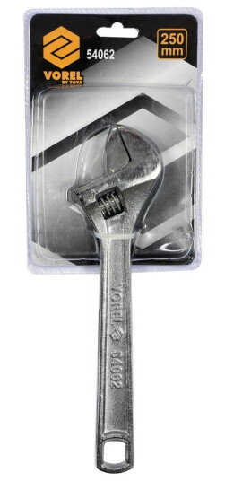 Vorel Svensk Type Justerbar Skiftenøkkel 250 Mm Stålhåndtak (54062)