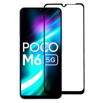 Xiaomi Poco M6 Full Cover Beskyttelsesglass Svart Kant