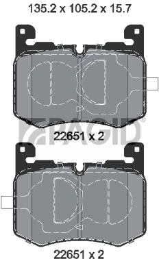 PAGID T2346N Bremseklosser