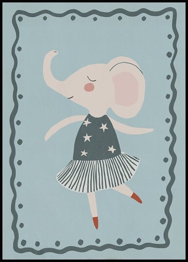 Dancingelephant Plakat Plakat / 100x150cm