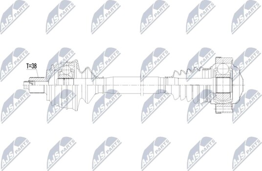 Nty Drivaksel NTY NPW AU 085