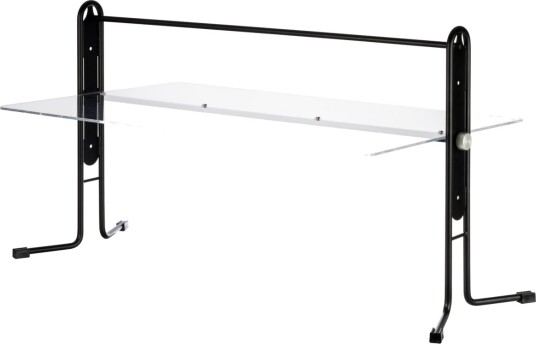 APS Beskyttelsesskjem Buffet Guard ; 93x53x50.5 cm LxBxH; Transparent/Svart; Rektangulær