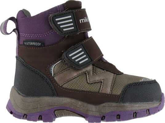 Mikk-Line Vintersko - Tex Borrelås - Plum Perfekt - Mikk-Line - 27 - Vinterstøvler Brun Lilla Svart