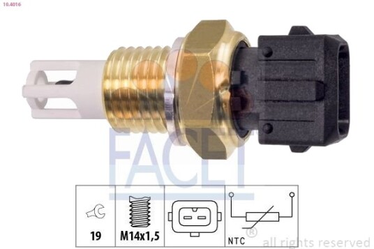 Sensor, innsugningsluft temperatur FACET 10.4016